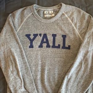 UNISEX “Y’ALL” crew neck sweatshirt. KY for KY.